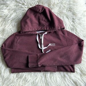 Vans Burgundy Zip Up Hoodie